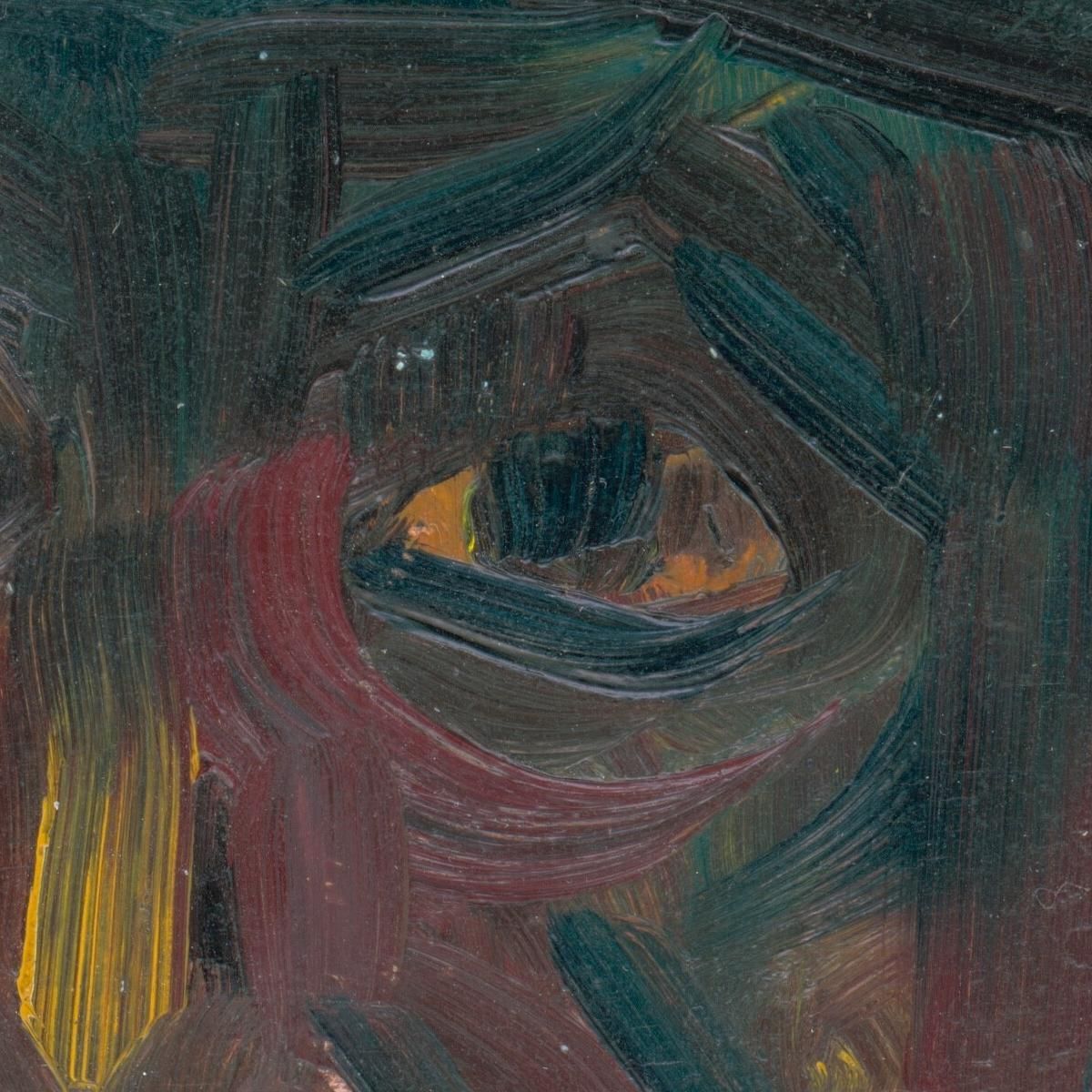 Head Of A Man In A Hat Arnold Peter Weisz-Kubínčan apw21 canvas print