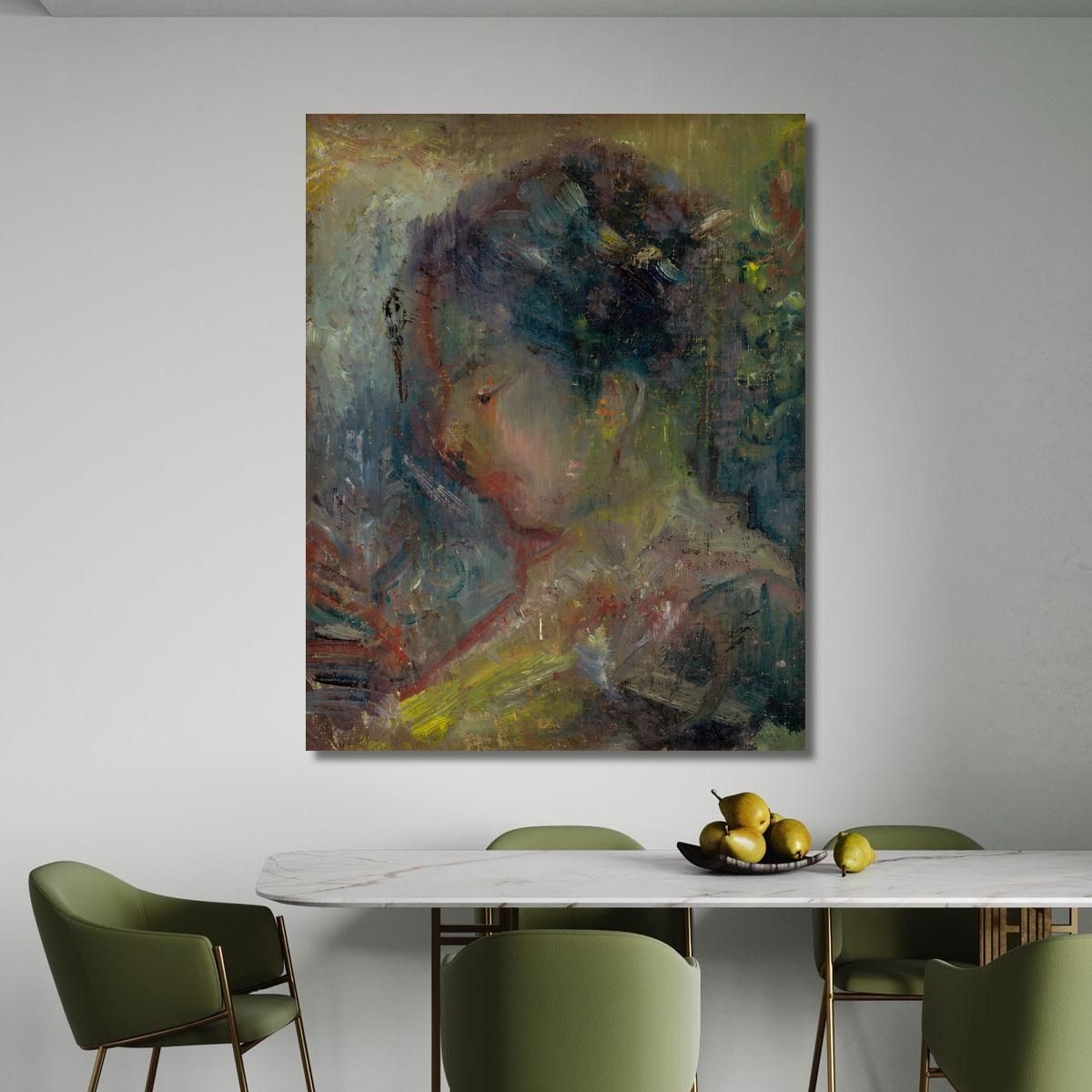 Head Of A Woman In Profile Arnold Peter Weisz-Kubínčan apw22 canvas print 