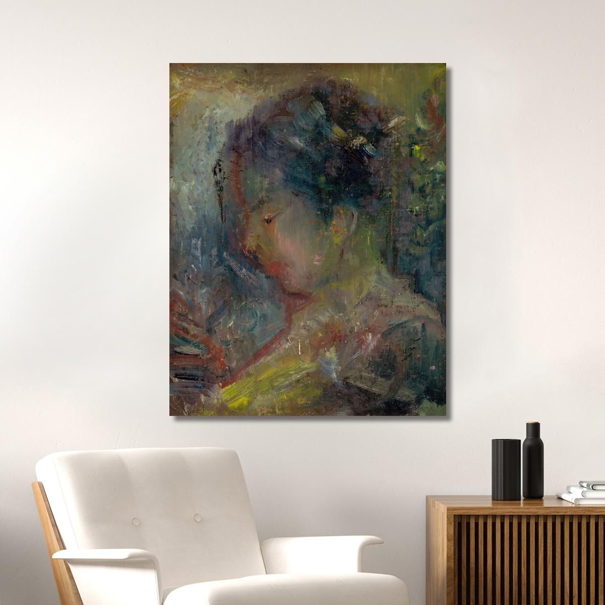 Head Of A Woman In Profile Arnold Peter Weisz-Kubínčan apw22 canvas print 