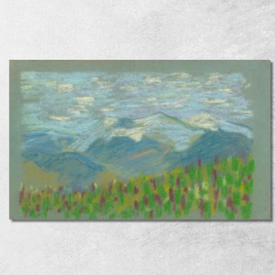 Hilly Landscape 2 Arnold Peter Weisz-Kubínčan apw24 canvas print 