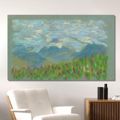 Hilly Landscape 2 Arnold Peter Weisz-Kubínčan apw24 canvas print 