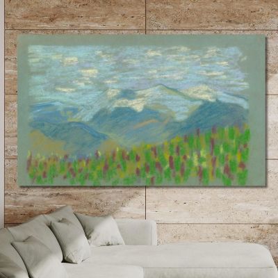 Hilly Landscape 2 Arnold Peter Weisz-Kubínčan apw24 canvas print 