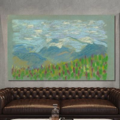 Hilly Landscape 2 Arnold Peter Weisz-Kubínčan apw24 canvas print 