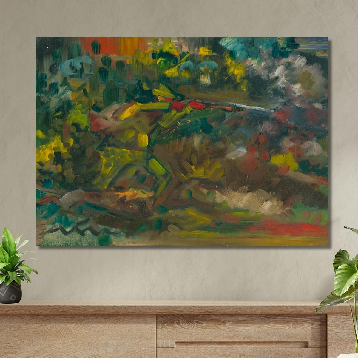 Hunter Shooting Arnold Peter Weisz-Kubínčan apw28 canvas print 