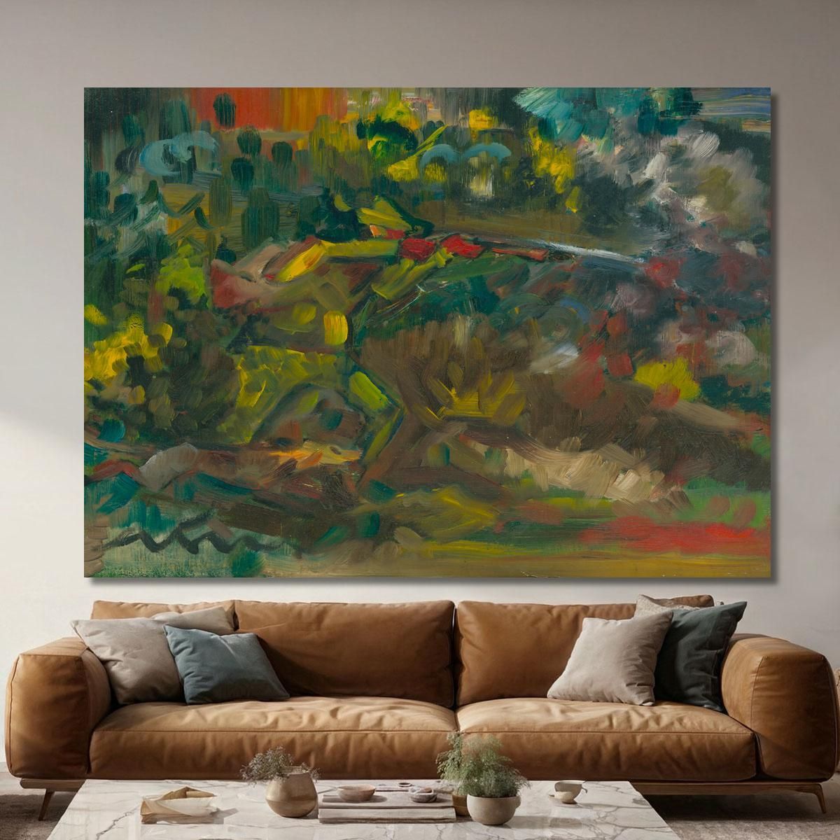 Hunter Shooting Arnold Peter Weisz-Kubínčan apw28 canvas print 
