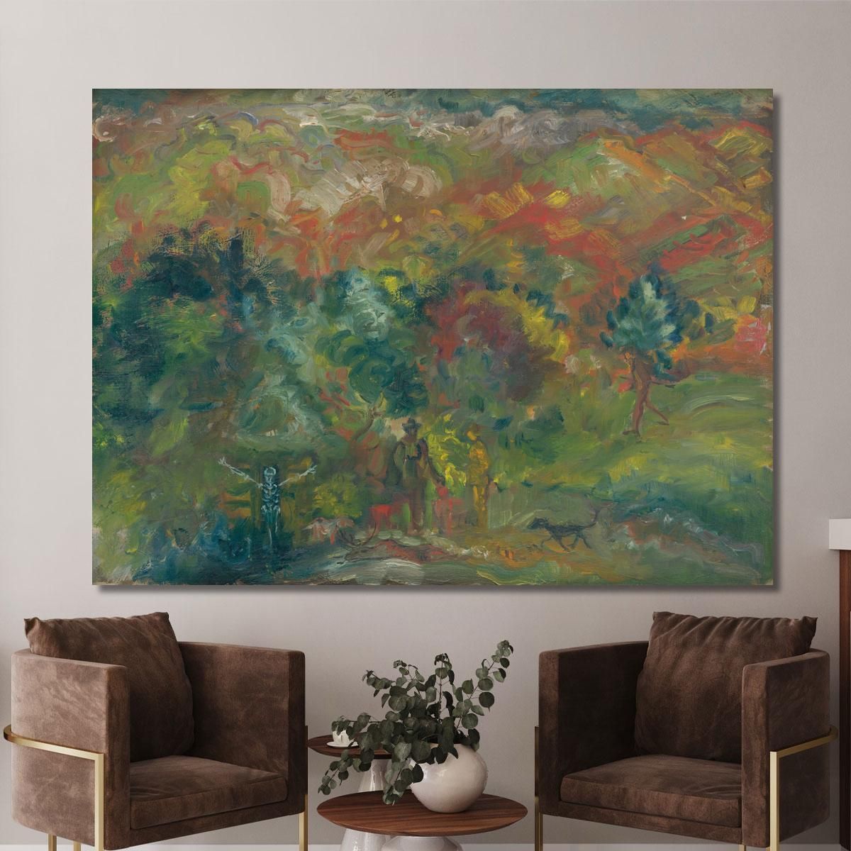 Hunters And Death Arnold Peter Weisz-Kubínčan apw31 canvas print 