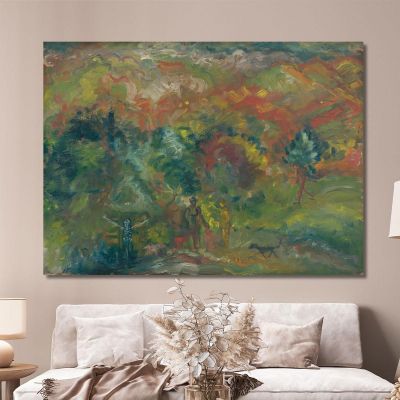 Hunters And Death Arnold Peter Weisz-Kubínčan apw31 canvas print 