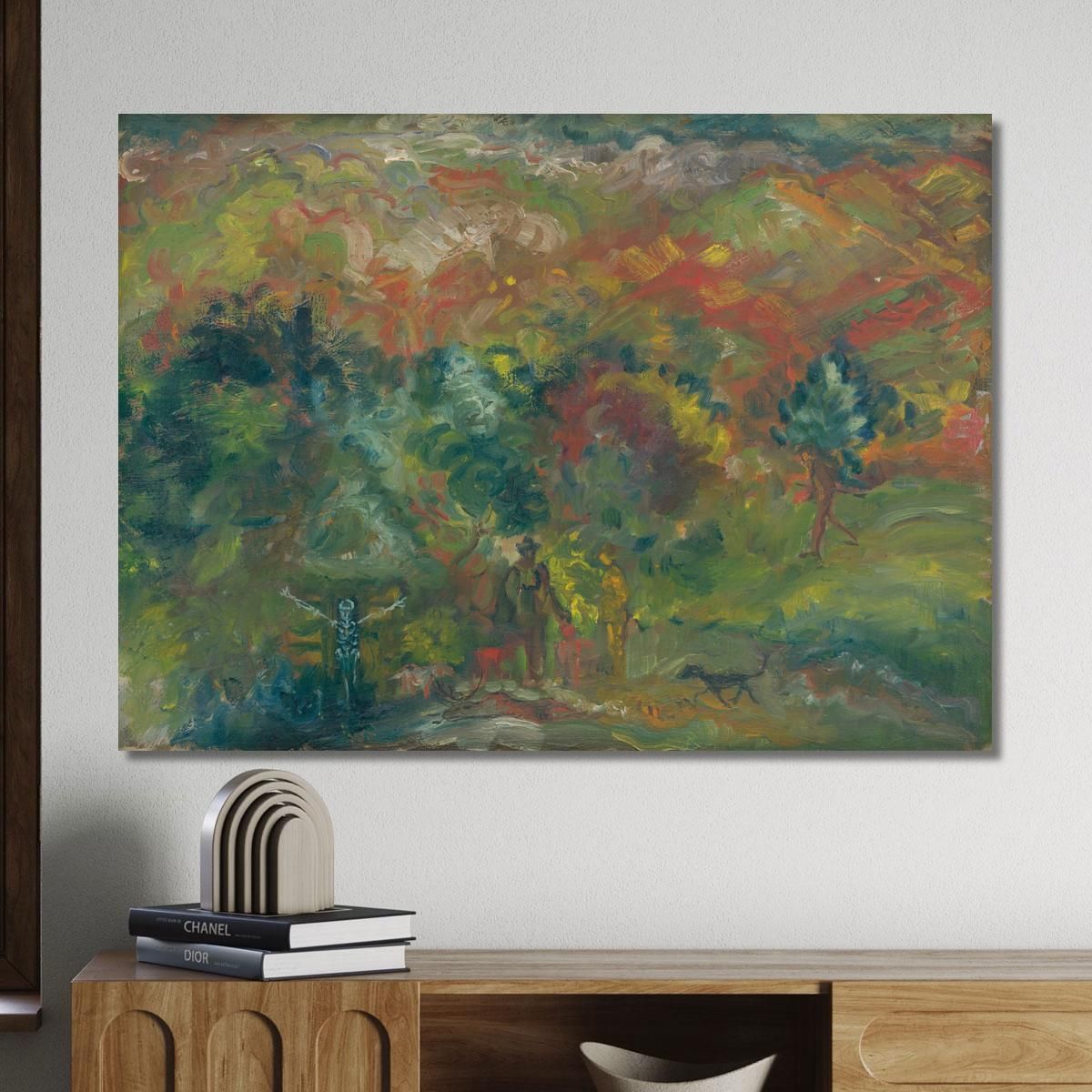 Hunters And Death Arnold Peter Weisz-Kubínčan apw31 canvas print 