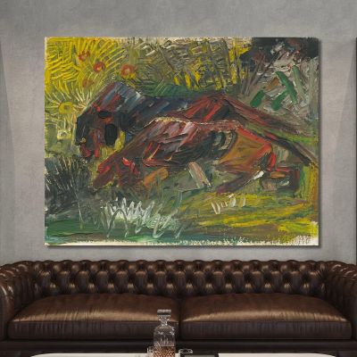 Hunting Dogs Arnold Peter Weisz-Kubínčan apw33 canvas print 