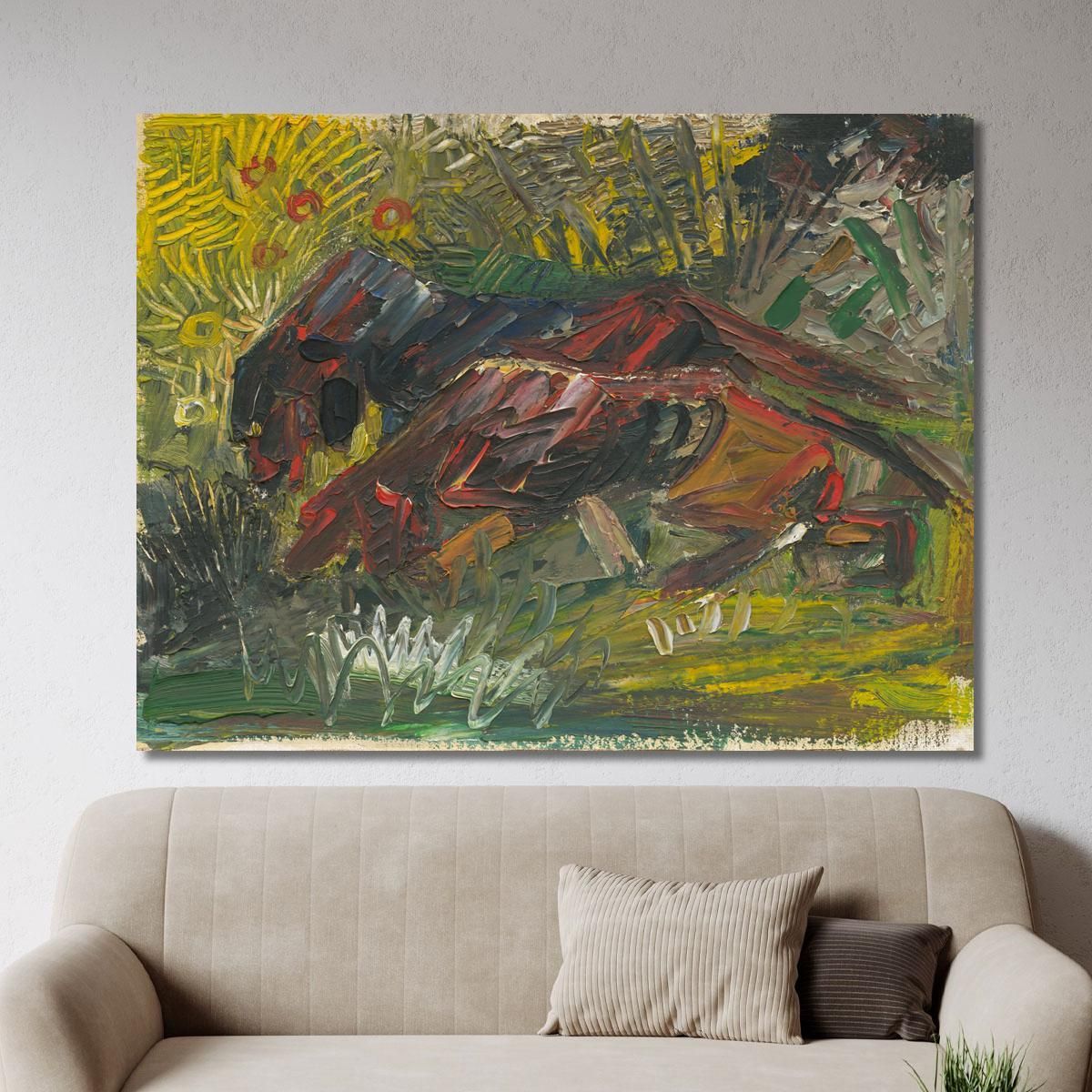 Hunting Dogs Arnold Peter Weisz-Kubínčan apw33 canvas print 