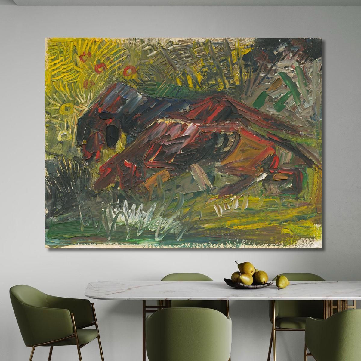 Hunting Dogs Arnold Peter Weisz-Kubínčan apw33 canvas print 