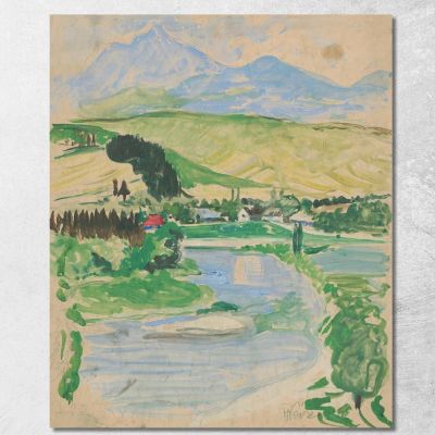 Landscape Arnold Peter Weisz-Kubínčan apw40 canvas print 