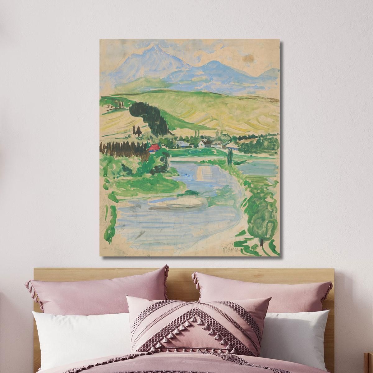 Landscape Arnold Peter Weisz-Kubínčan apw40 canvas print 