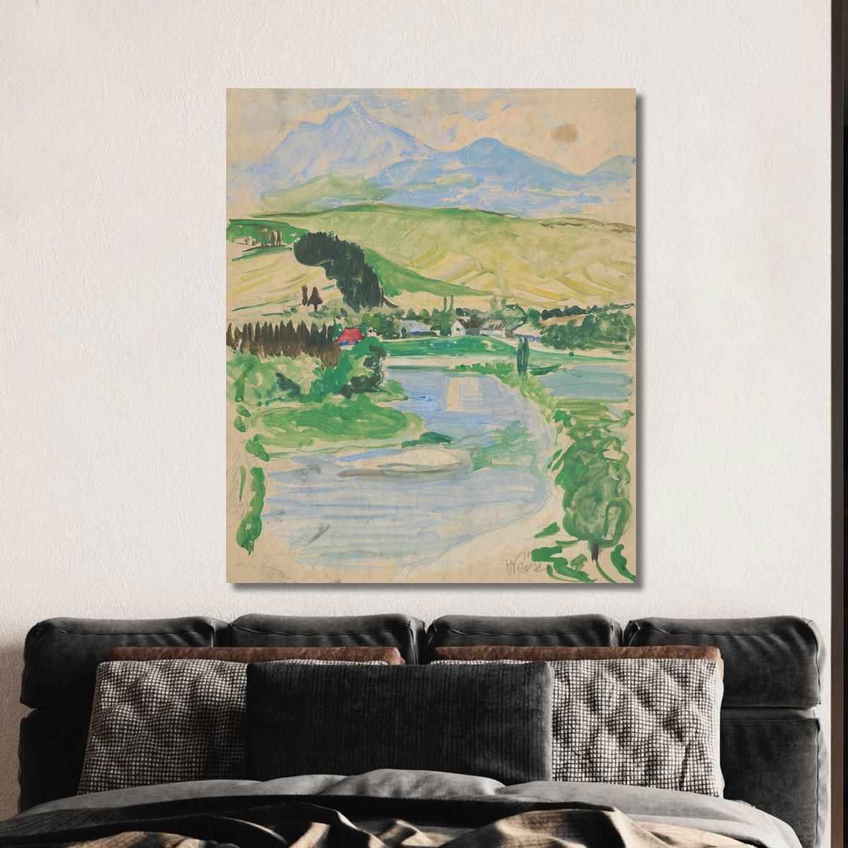 Landscape Arnold Peter Weisz-Kubínčan apw40 canvas print 