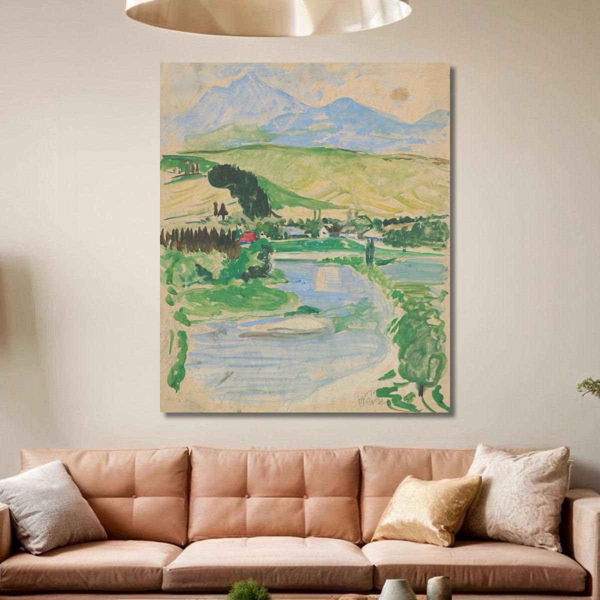Landscape Arnold Peter Weisz-Kubínčan apw40 canvas print 