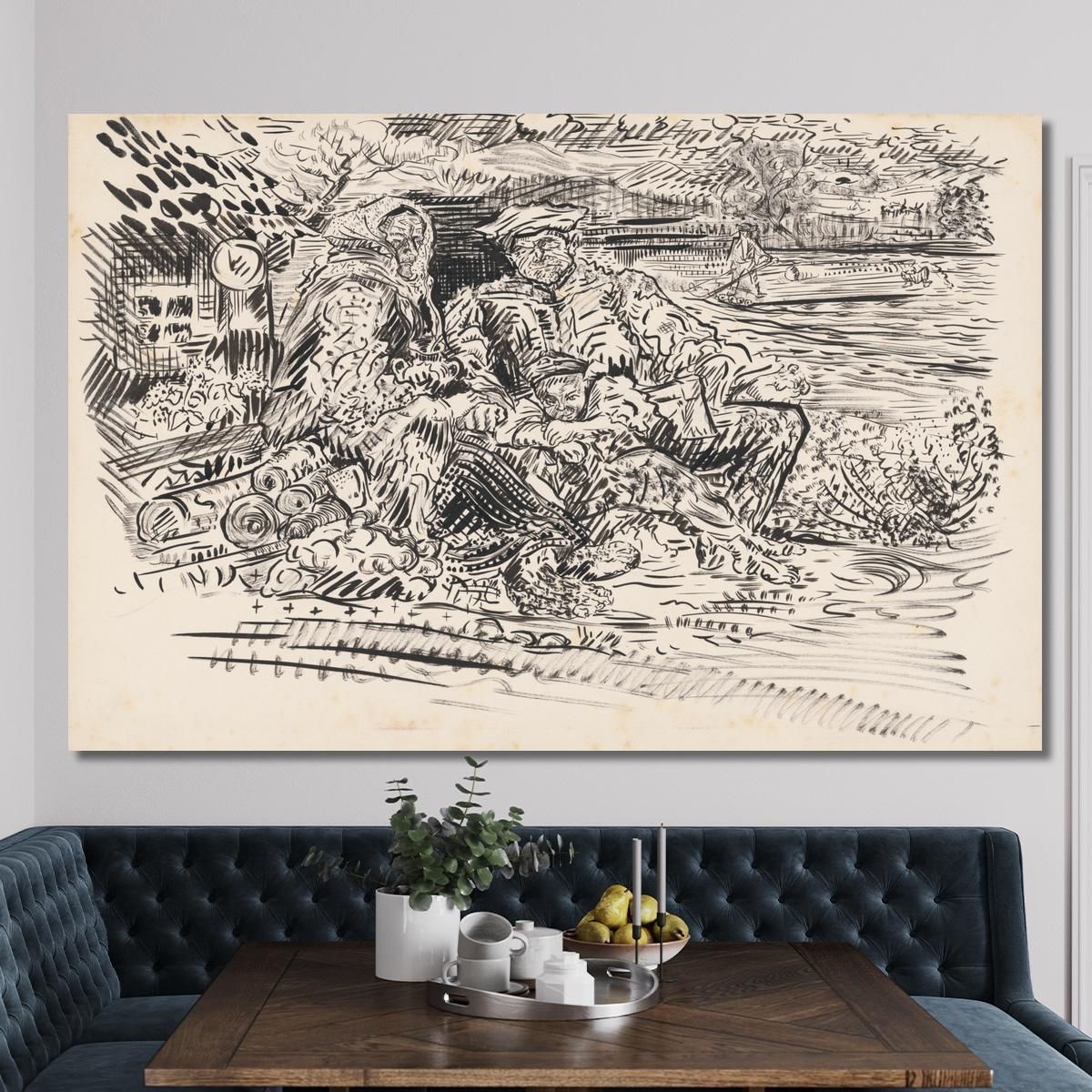 Poor Family Arnold Peter Weisz-Kubínčan apw59 canvas print 