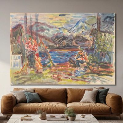 Slovak Family Arnold Peter Weisz-Kubínčan apw73 canvas print 