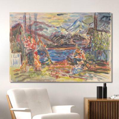 Slovak Family Arnold Peter Weisz-Kubínčan apw73 canvas print 