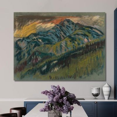 The Roháče Mountains Arnold Peter Weisz-Kubínčan apw90 canvas print 