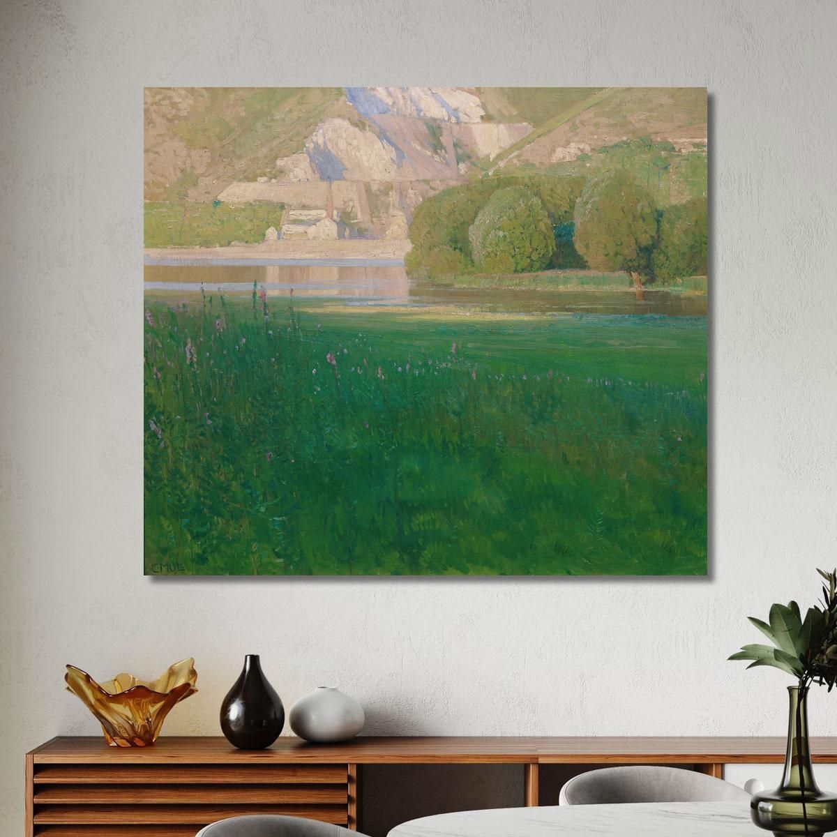 Twilight. Quarry On The Danube Carl Moll cml2 canvas print 