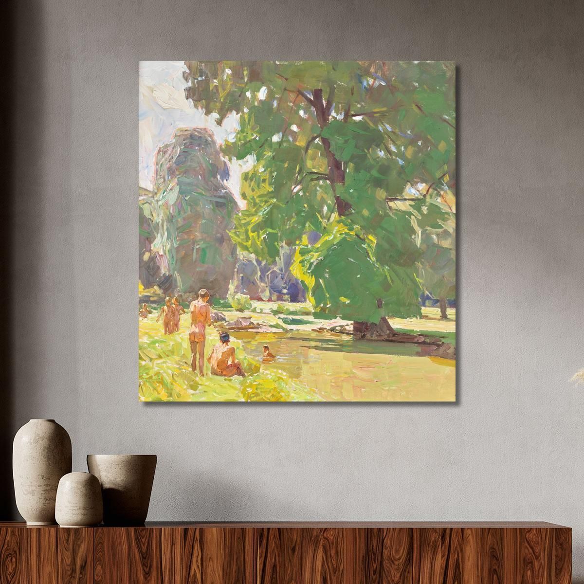 From The Vienna Prater Ii – Summer Day Carl Moll cml6 canvas print 