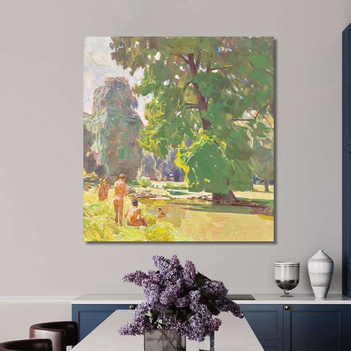 From The Vienna Prater Ii – Summer Day Carl Moll cml6 canvas print 