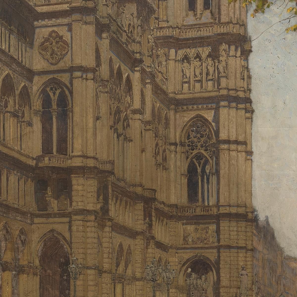 The New Town Hall Carl Moll cml19 canvas print