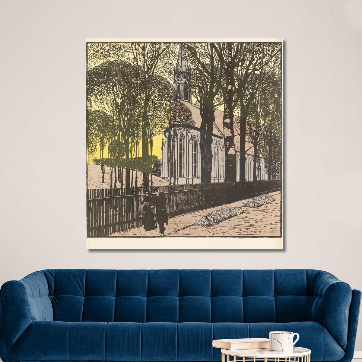 Church Of St. Michael In Heiligenstadt Carl Moll cml31 canvas print 