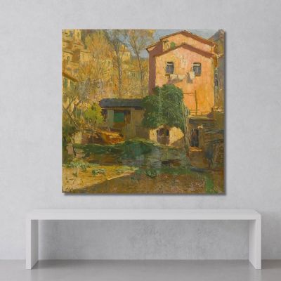 Landscape In The Ligurian Riviera Italy Carl Moll cml33 canvas print 