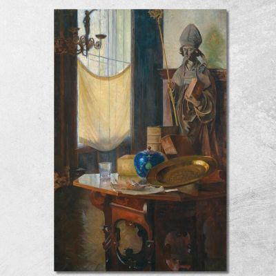 View Of The Studio Carl Moll cml50 canvas print 