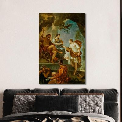 Psyche Obtaining The Elixir Of Beauty From Proserpine Charles-Joseph Natoire cjn15 canvas print 