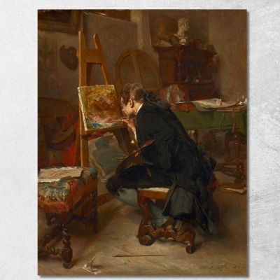 A Painter Ernest Meissonier ems6 canvas print 