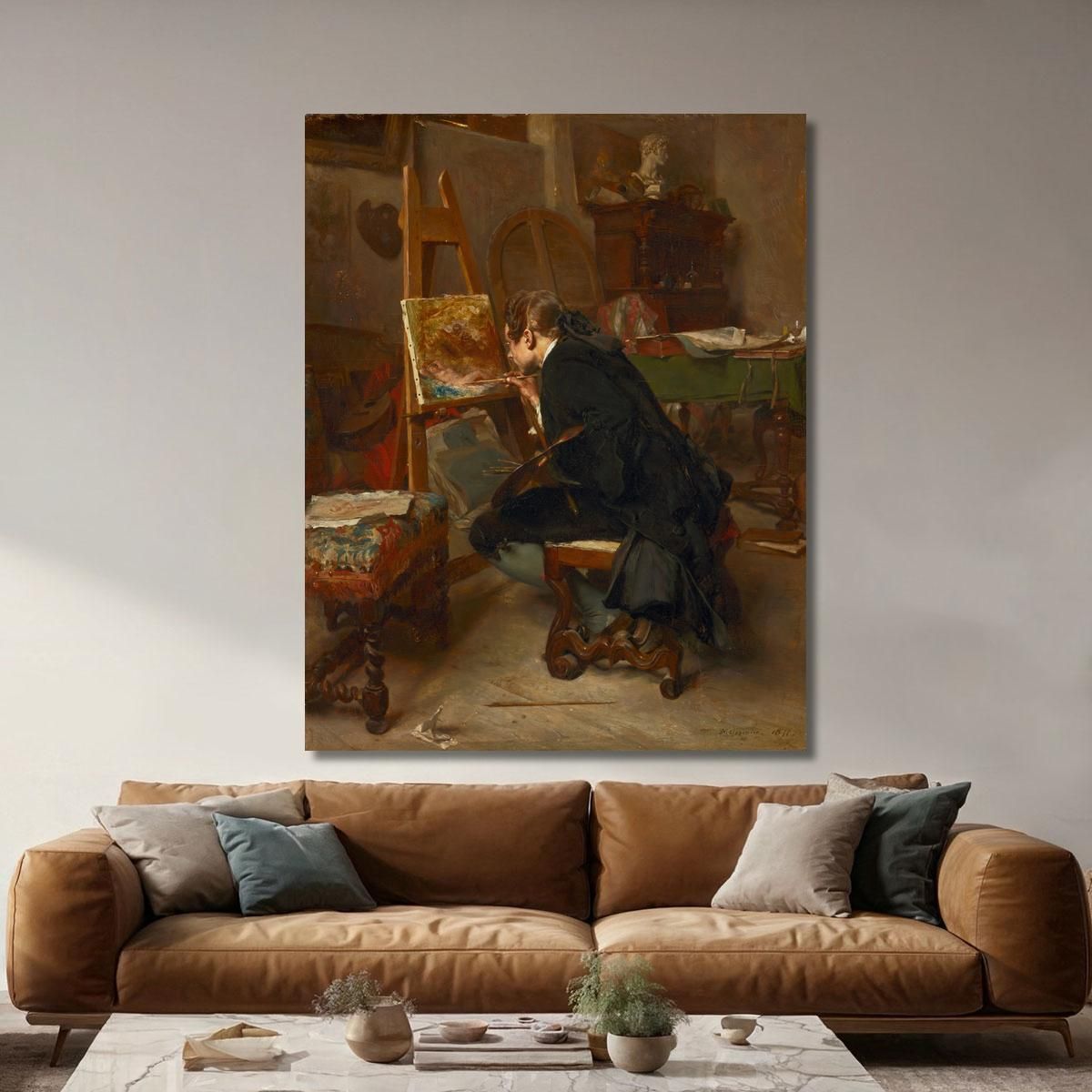 A Painter Ernest Meissonier ems6 canvas print 