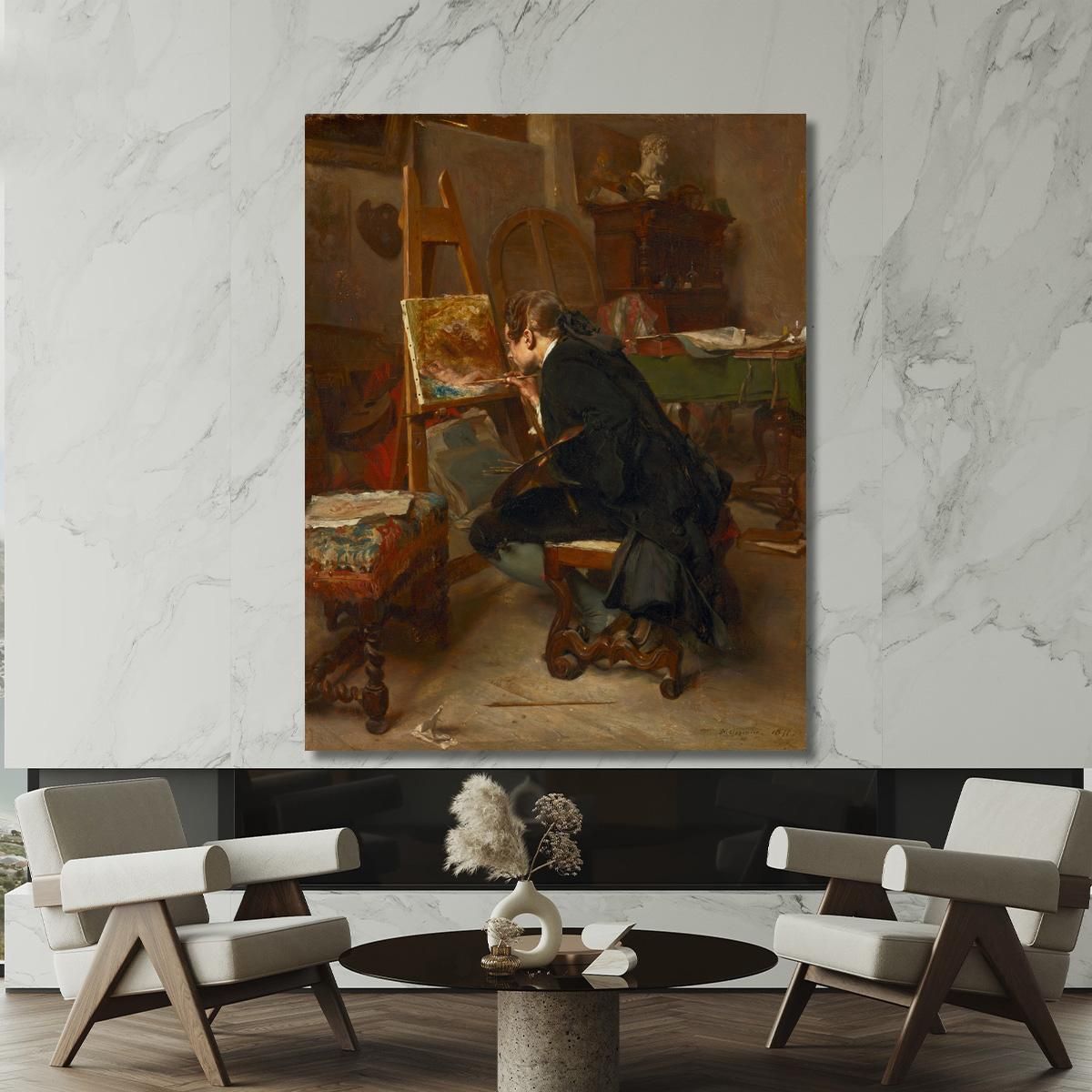 A Painter Ernest Meissonier ems6 canvas print 