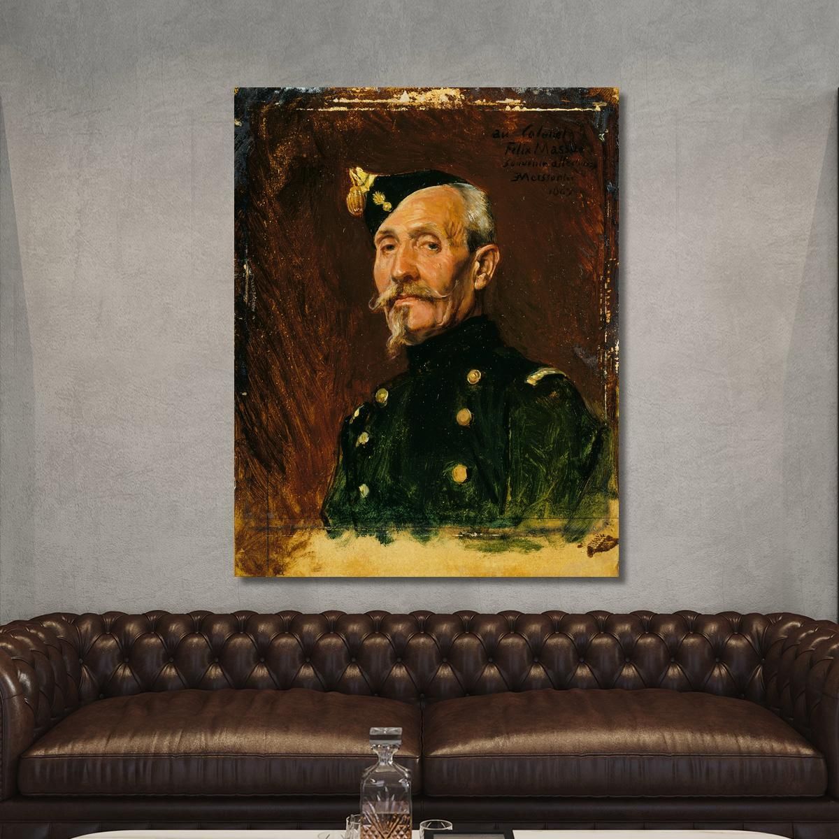 Colonel Félix Massue Ernest Meissonier ems14 canvas print 