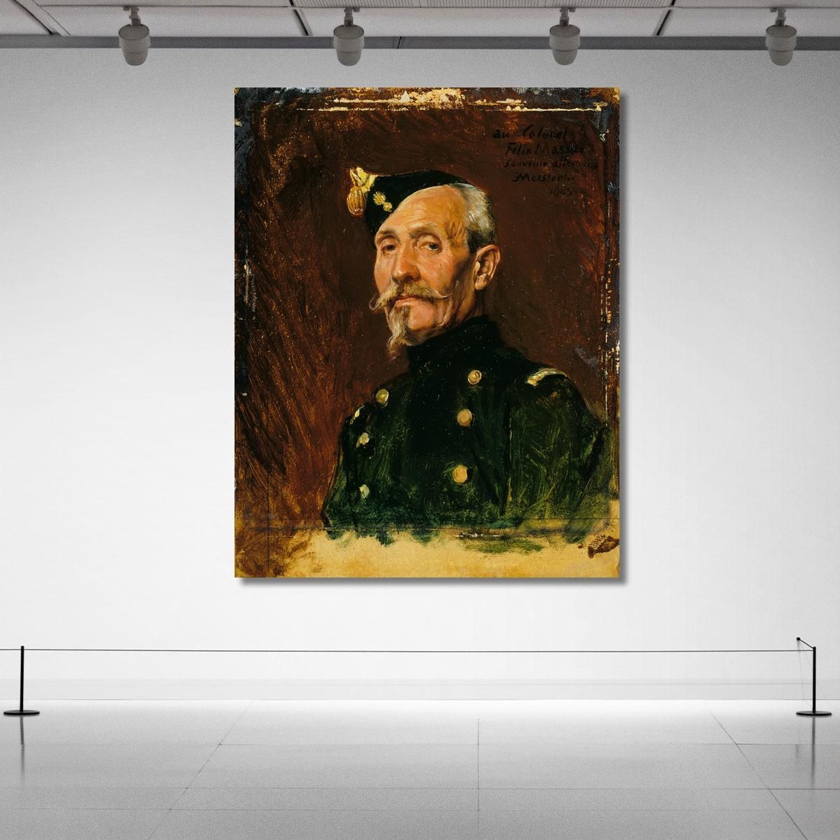 Colonel Félix Massue Ernest Meissonier ems14 canvas print 