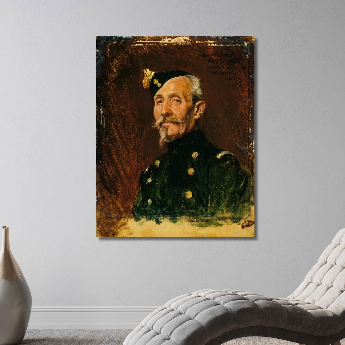 Colonel Félix Massue Ernest Meissonier ems14 canvas print 