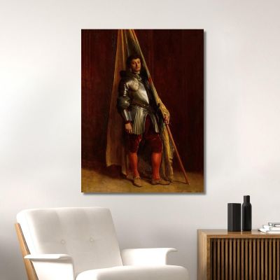 The Standard Bearer Ernest Meissonier ems20 canvas print 