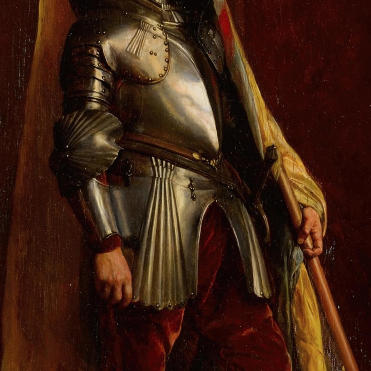 The Standard Bearer Ernest Meissonier ems20 canvas print