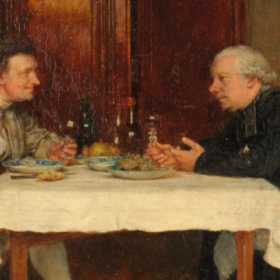 The Curate'S Wine Ernest Meissonier ems22 canvas print