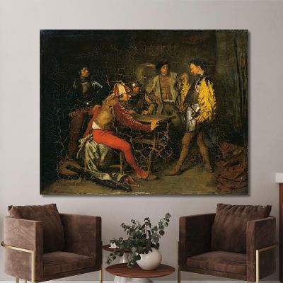 The Guard Room Ernest Meissonier ems35 canvas print 