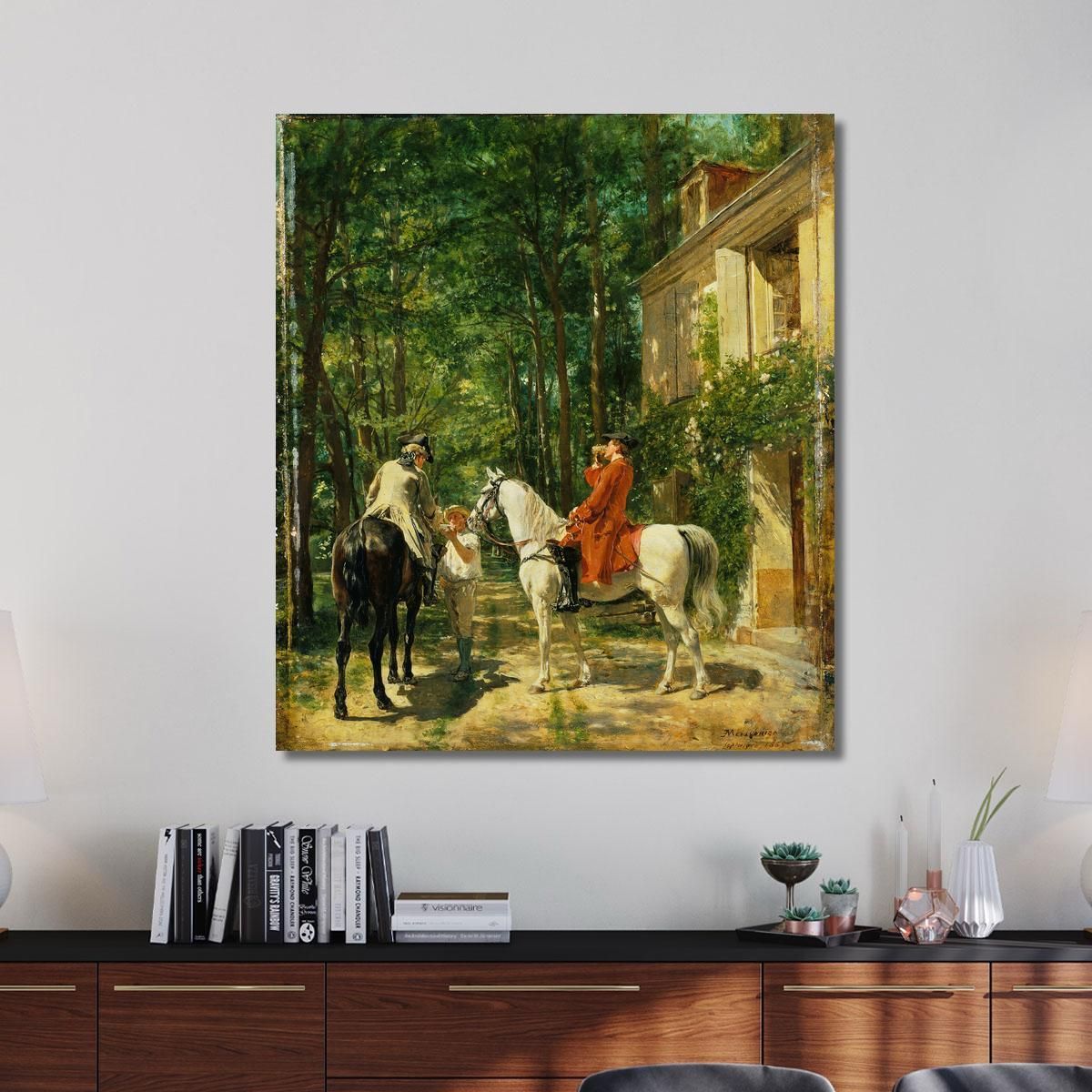 The Roadside Inn Ernest Meissonier ems39 canvas print 
