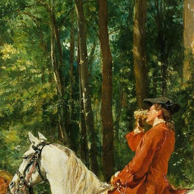 The Roadside Inn Ernest Meissonier ems39 canvas print