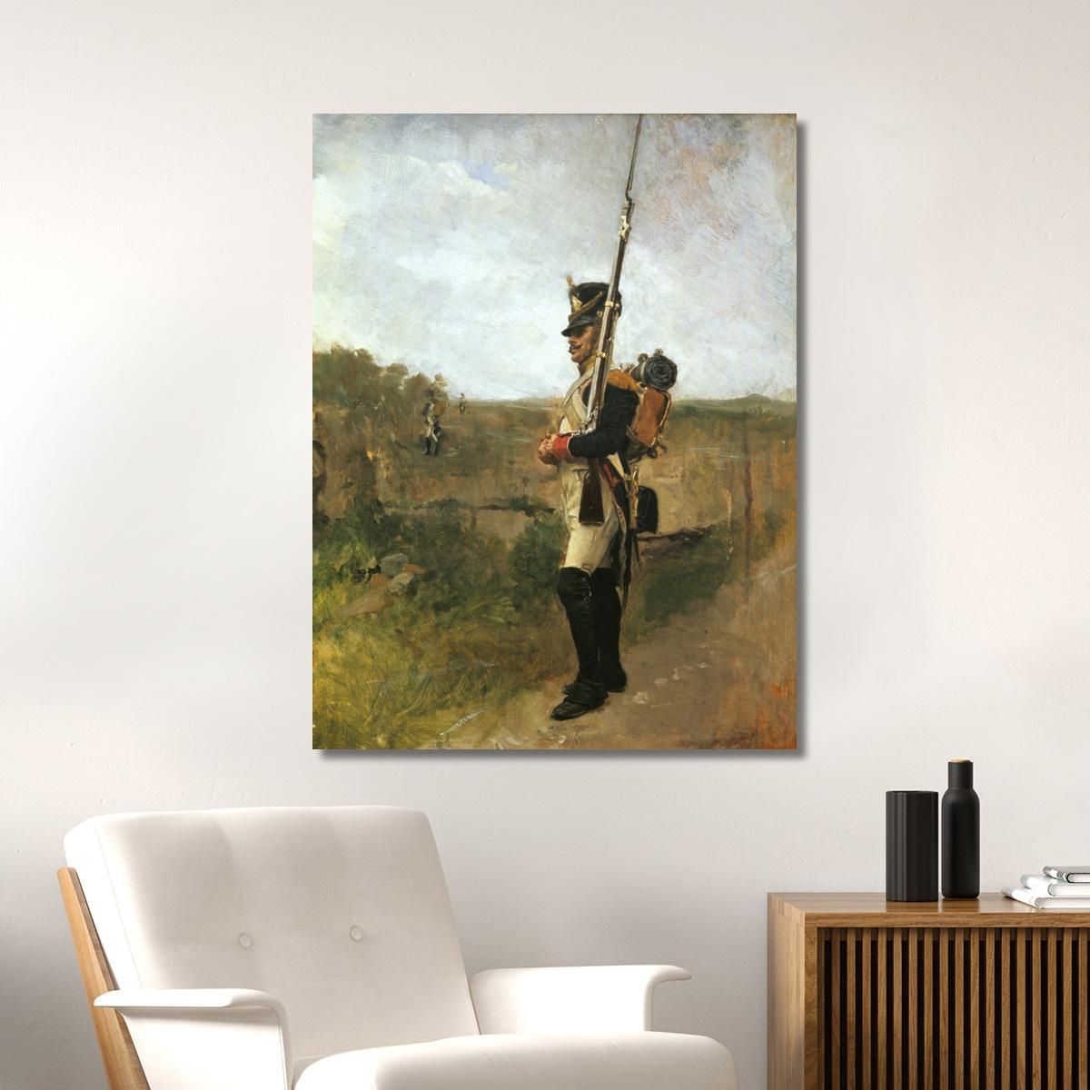 The Sentry The Vedette Ernest Meissonier ems40 canvas print 