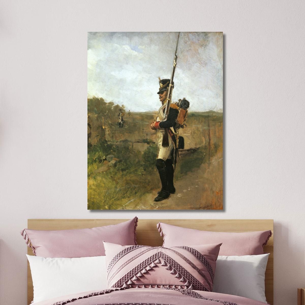 The Sentry The Vedette Ernest Meissonier ems40 canvas print 
