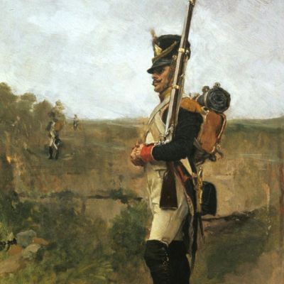 The Sentry The Vedette Ernest Meissonier ems40 canvas print