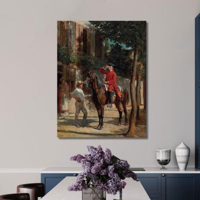 The Stirrup Cup Ernest Meissonier ems41 canvas print 