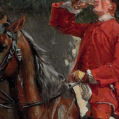 The Stirrup Cup Ernest Meissonier ems41 canvas print