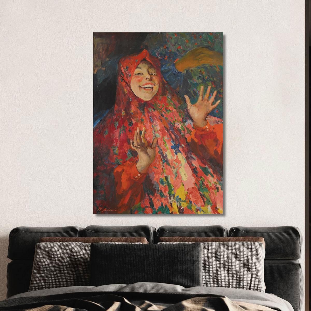 Laughing Girl Filipp Malyavin fml6 canvas print 