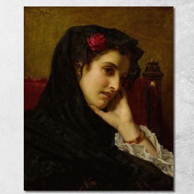 A Spanish Beauty Hugues Merle hmr2 canvas print 
